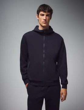 Sudadera abierta con capucha de Sportcasual para hombre - Boomerang - FashionsVida