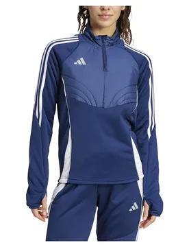 T-shirt à Manches Longues Tiro 24 Winterized Team Navy Blue 2 / White XS - Adidas - FashionsVida