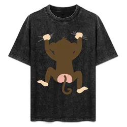 Monkey Hug / Monkey on your back T-Shirt Casual Basic Short Sleeve T-Shirt