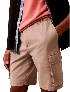 Jeans Pantaloni Corti Cargo Comfort 9´´ Straight Fit Vintage Khaki S - Calvin Klein - FashionsVida