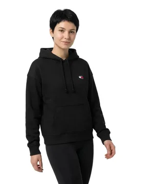 Felpa Con Cappuccio Dw0dw191 Black M - Tommy Jeans - FashionsVida
