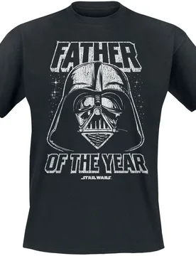Disney T-Shirt - Darth Vader - Father Of The Year - S bis 3XL - für Männer - Größe XXL - schwarz - Lizenzierter Fanartikel - Männer - male - Star Wars - FashionsVida