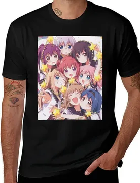 Yuru Yuri - Group T-Shirt Work Wear Short Sleeve T-Shirt - Aliexpress - FashionsVida