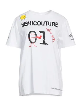 Camiseta Mujer Blanco L,M Mujer - Semicouture - FashionsVida