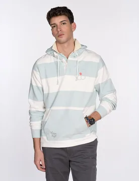 Harper & Neyer - Sudadera de hombre con capucha de rayas - Harper & Neyer - FashionsVida