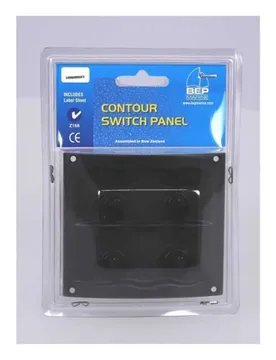 Waterproof 4 Switches Panel Black 95 x 107 mm unisex - Bep Marine - FashionsVida
