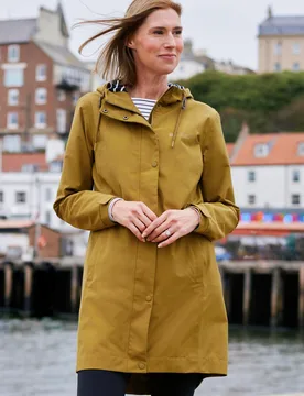 Seashore Womens Waterproof Jacket - Yellow - Yellow - Size: 6 - Mountain Warehouse - FashionsVida