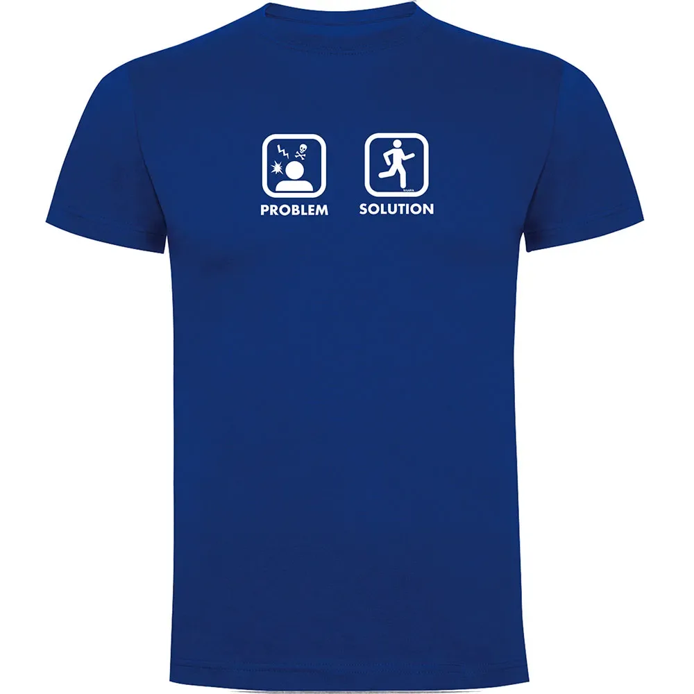 Maglietta A Maniche Corte Problem Solution Run Royal Blue 3XL - Kruskis - FashionsVida