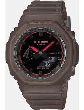 Reloj GA-2100K-5AER de resina marrón - Casio - FashionsVida