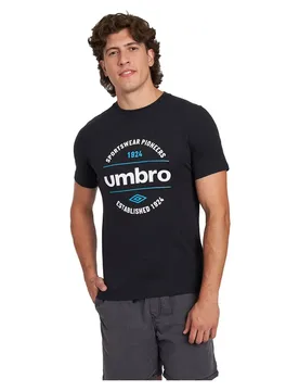 T-shirt à Manches Courtes Circular Graphic Black S - Umbro - FashionsVida
