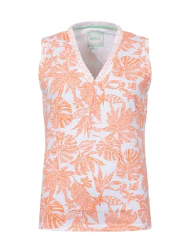 Weird Fish Nonno Printed Jersey Vest Size 20 - women women all-womens women tshirts-and-tops women tshirts-and-tops tshirts women tshirts-and-tops ves - Sorbet - FashionsVida