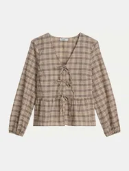 Marc O' Polo Karobluse mit Schleife Mehrfarbig L