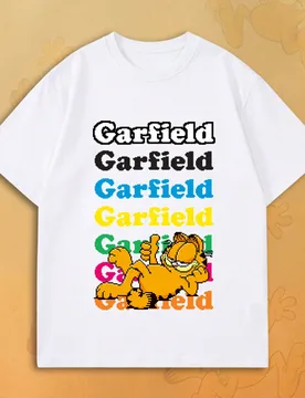Camiseta de cuello redondo con estampado de letras multicolor y dibujos animados de píxeles retro, camiseta casual de estilo urbano holgada, top de v - Shein - FashionsVida