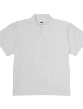 Camicia obey wire woven ss - white - OBEY - FashionsVida