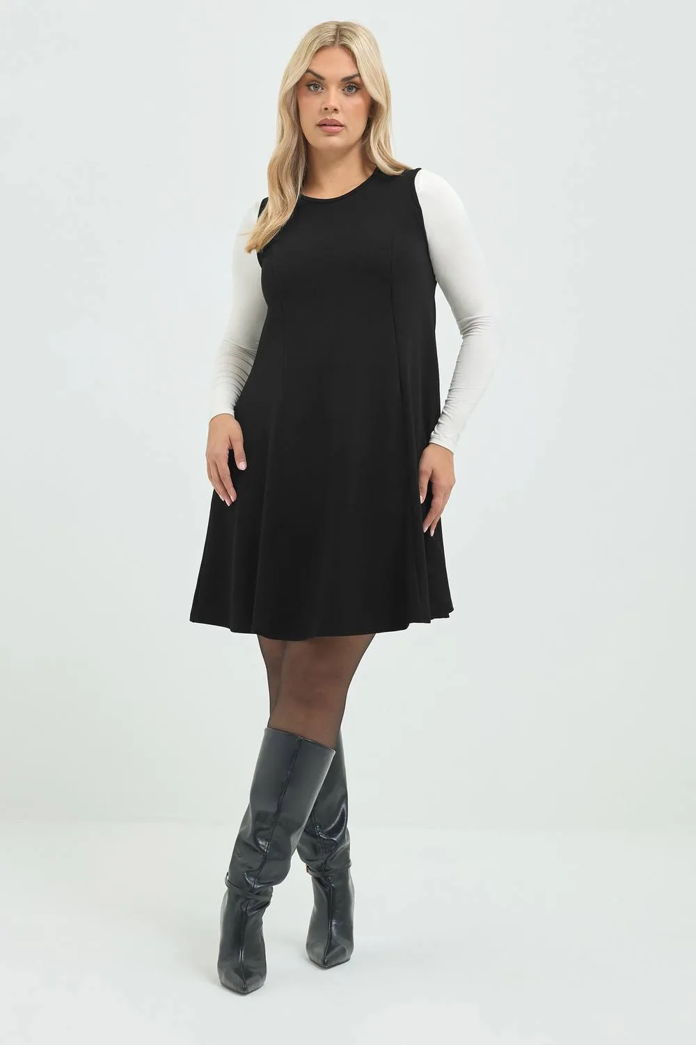 Women's Formal Mini Dress in Black Size: 14 - Black - Size: 14 - Yours - FashionsVida