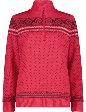 Woman sweat knitted wp jersey esquí mujer Granate (42) - CMP - FashionsVida