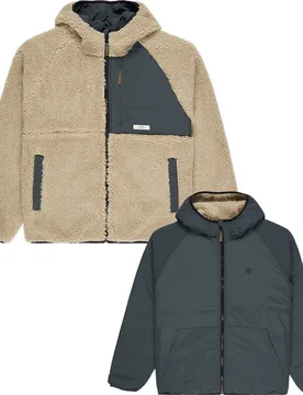 Polaire zippée en sherpa - Wolfe Sherpa Oat Milk - Taille M - Beige - Element - FashionsVida