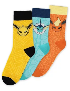 Chaussettes Pokémon Eevee Evolution Multicolor EU 39-42 unisex - DIFUZED - FashionsVida