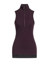 Rollkragenpullover Damen Pflaume M Damen