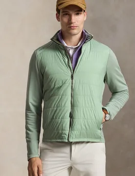 Chaqueta de hombre con cremallera y cuello semicisne - Ralph Lauren - FashionsVida