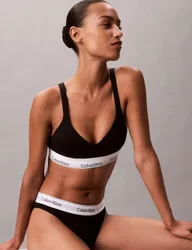 Icon Cotton Modal Bralette Black female