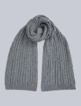 Becky Womens Knit Scarf - Grey - Grey - Size: ONE - Animal - FashionsVida