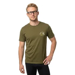 Maglietta A Maniche Corte Small Graphic Olive Night L