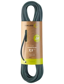 Corde à double - Skimmer Eco Dry 7,1Mm Night - Taille 50 m - Navy - Edelrid - FashionsVida