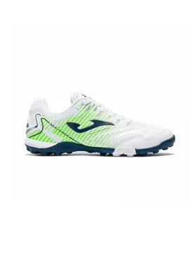 Scarpe da calcetto bianche con dettagli verde lime e blu navy MAXW2602TF 43 - Joma - FashionsVida