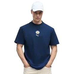 T-shirt à Manches Courtes Manchester City Fc Tech-x White / Blazing Blue S