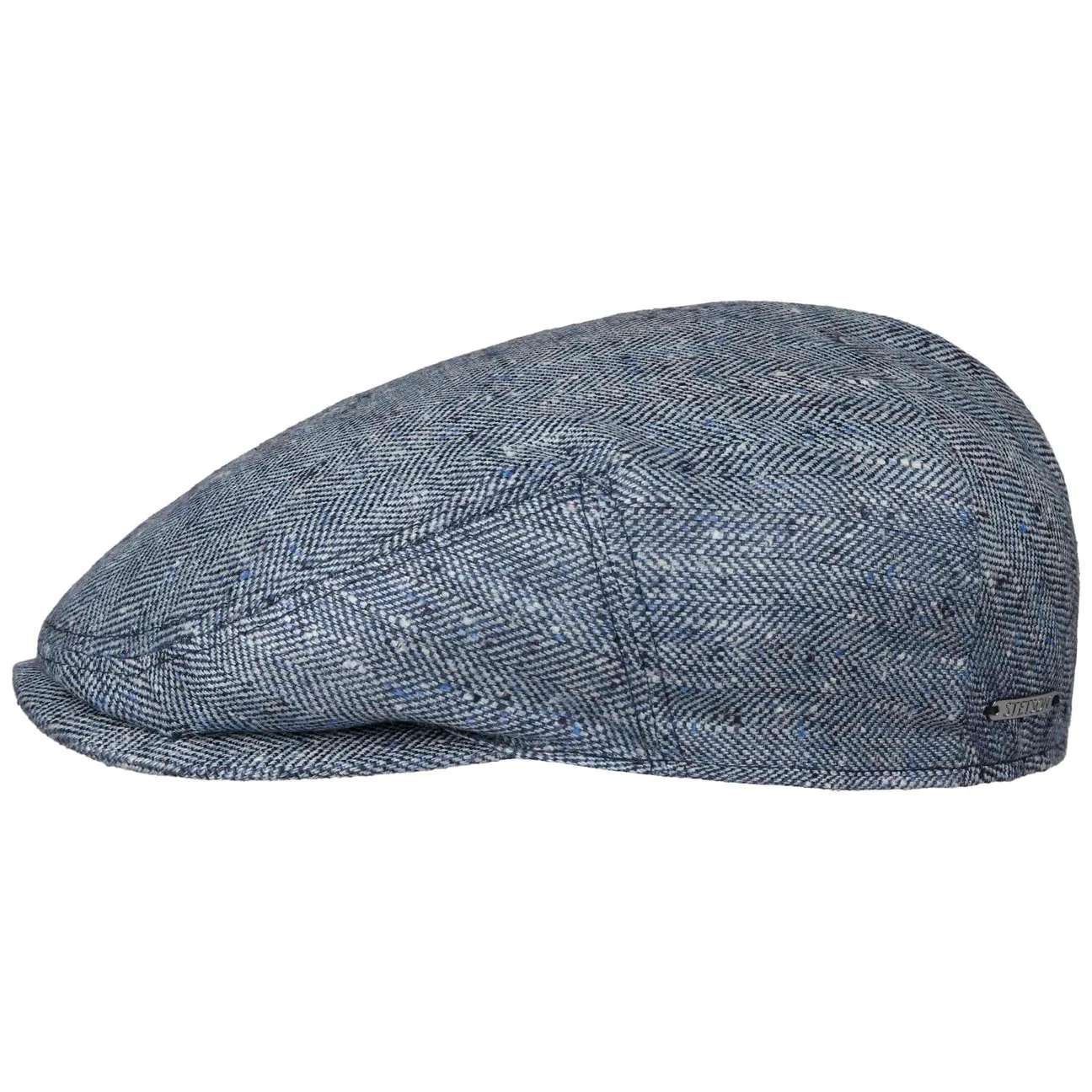 Kent Lanfield Flat Cap by - blue-white - Herren - Size: 57 cm - Stetson - FashionsVida