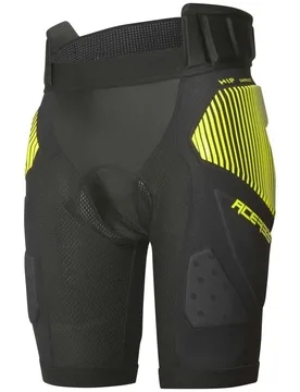 Pantaloncini Protettivi Moto SOFT RUSH Nero Giallo taglia L - Acerbis - FashionsVida