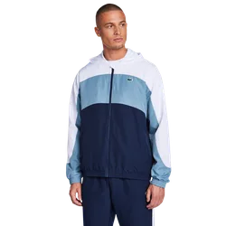Off Court Logo Men Track Tops - White - Size XL - Poly Woven - White - Size: Extra Large
