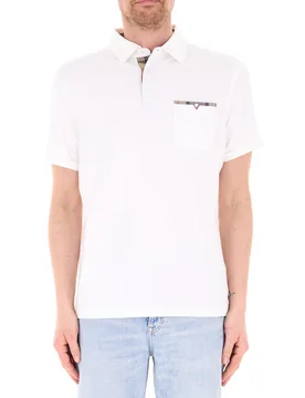 Polo con taschino BIANCO XL - Barbour - FashionsVida
