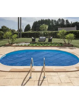 Summer Cover For Oval Pool Refurbished Blue 478 x 338 cm unisex - Gre Accessories - FashionsVida