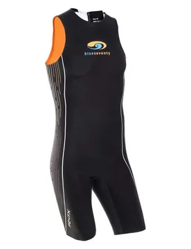 Pz4tx Short Sleeve Trisuit Black ML Men - Blue Seventy - FashionsVida