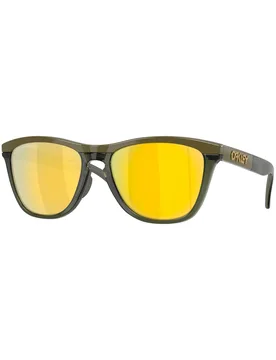 Polarisierte Sonnenbrillen Frogskins Range XL Dark Brush/Prizm 24K Polarized für Herren Grün - Oakley - FashionsVida