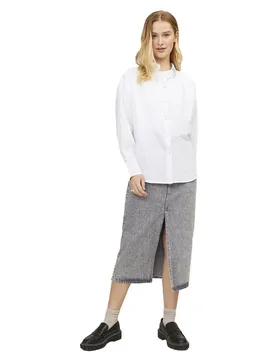 Camicia A Maniche Lunghe Jamie Relaxed Linen White S - Jjxx - FashionsVida