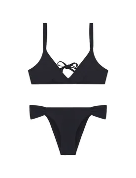 Emporio Armani Bikini Ew004074_af20239 Triangle Black M - Giorgio Armani - FashionsVida