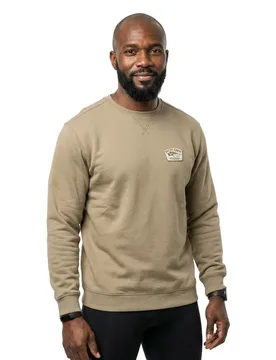 Sweat-shirt Crafted Crew Fleece Stone M - Salty Crew - FashionsVida