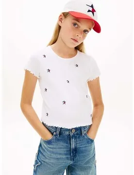 T-Shirts & Poloshirts Rib Star Top 10 Jahre;12 Jahre;14 Jahre;16 Jahre Male - Tommy hilfiger - FashionsVida