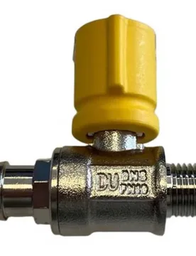 Ball Valve Yellow / Grey 1/4´´ unisex - Separ Filter - FashionsVida