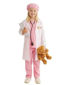 Tierärztin-Kostüm für Kinder Fasching rosa-weiss - FIESTAS GUIRCA, S.L. - FashionsVida