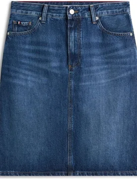 Falda vaquera de corte recto y tiro medio - Tommy Hilfiger - FashionsVida
