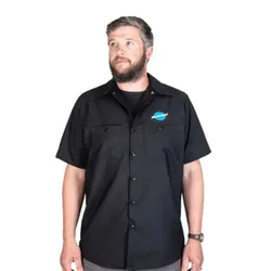 Camicia A Maniche Corte Mecanic Black