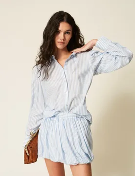 Twinset Chemise en popeline rayée - TWINSET - FashionsVida