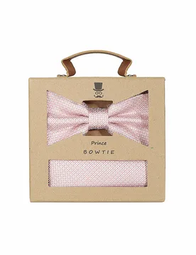 Coffret cadeau - Nœud papillon et pochette de costume rose - Seidenfalter - FashionsVida