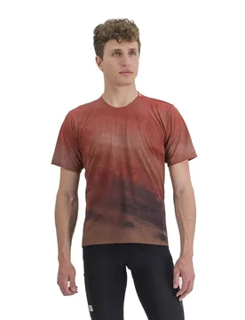 Maglietta A Maniche Corte Flow Giara Cayenna Red / Mud - Sportful - FashionsVida