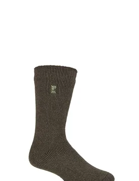 Mens 1 Pair SOCKSHOP Outdoor 2.3 TOG Plain Angling Socks Forest Green 6-11 - Green - Size: 6-11 Mens - Heat Holders - FashionsVida