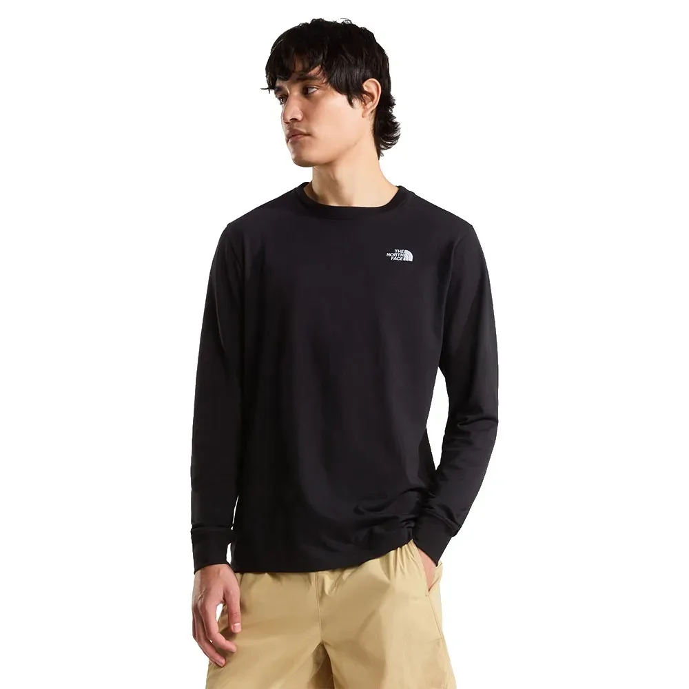 Maglietta A Maniche Lunghe Evolution Simple Dome Regular Regular TNF Black M - The North Face - FashionsVida
